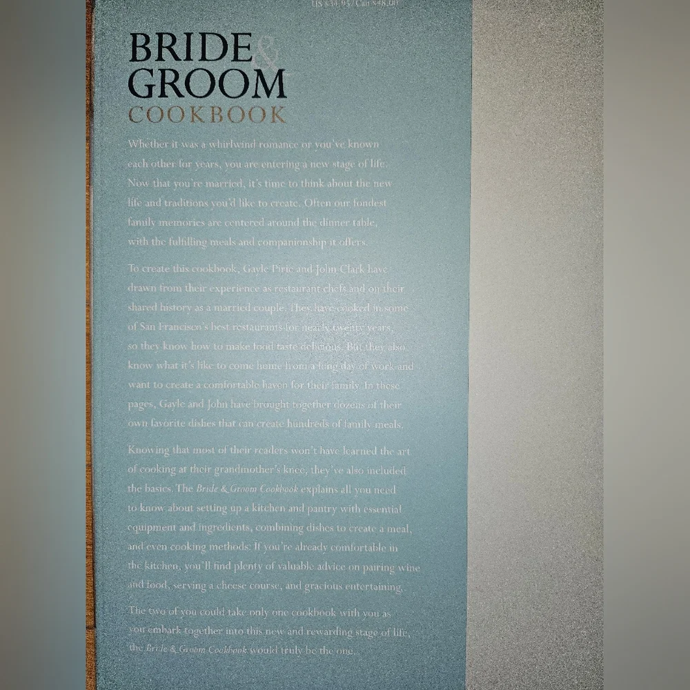 Williams Sonoma Bride & Groom Cookbook: Recipes for Cooking Together